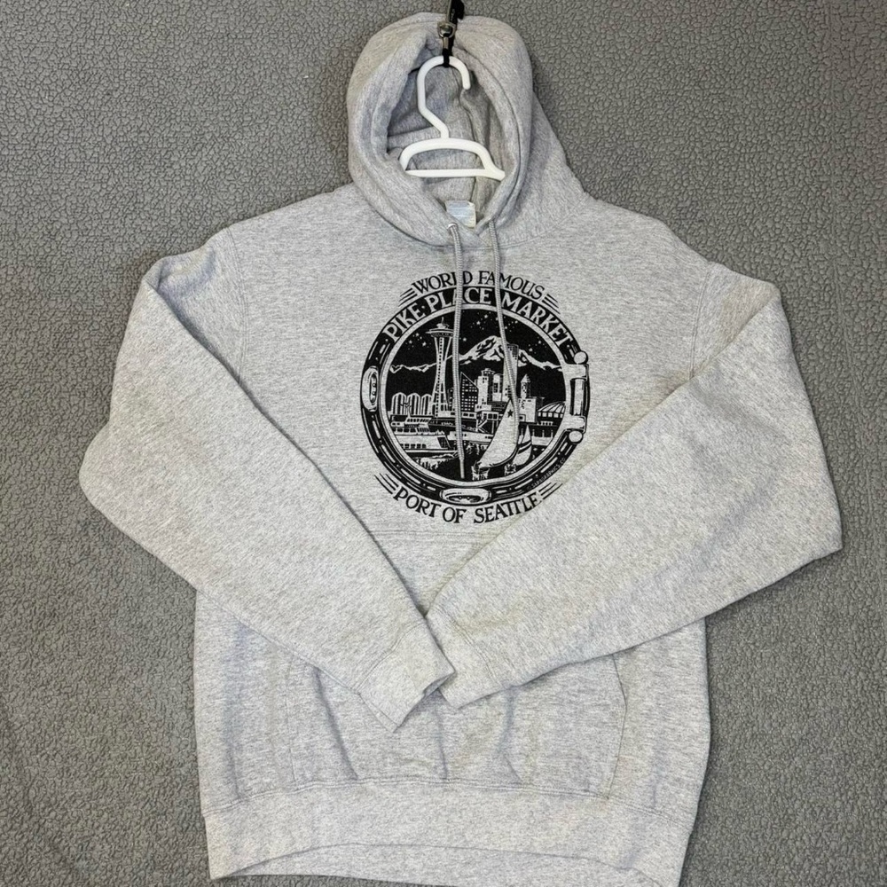 Seattle Pike Place Market Hoodie Size Medium